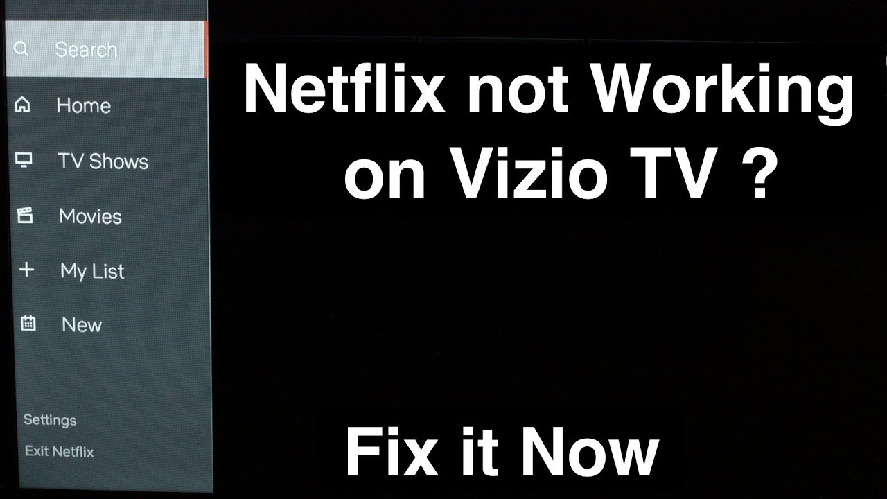 Netflix not Working on Vizio Smart TV
