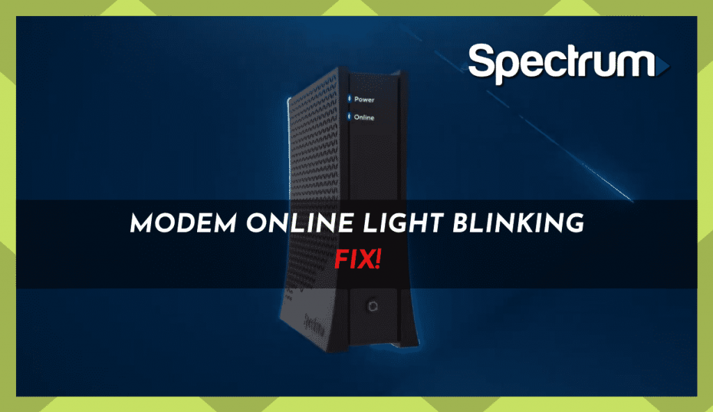 Spectrum Modem Online Light Blinking