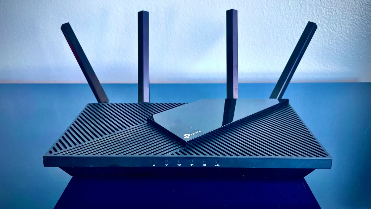 tp link archer ax21 ax1800 wi fi 6 router blue promo
