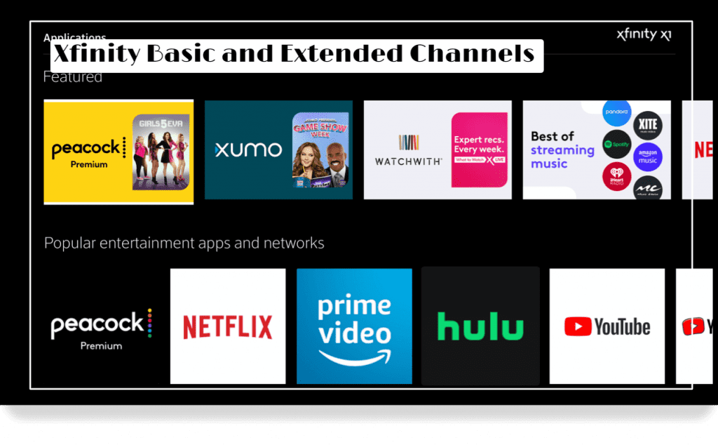 Xfinity Basic and Extended Channels