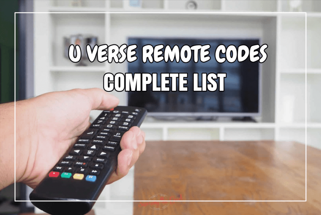 U Verse Remote Codes Complete List