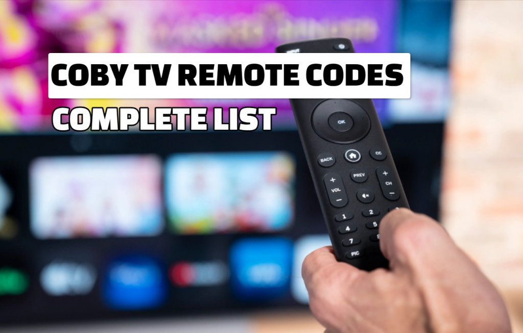 Coby TV Remote Codes List