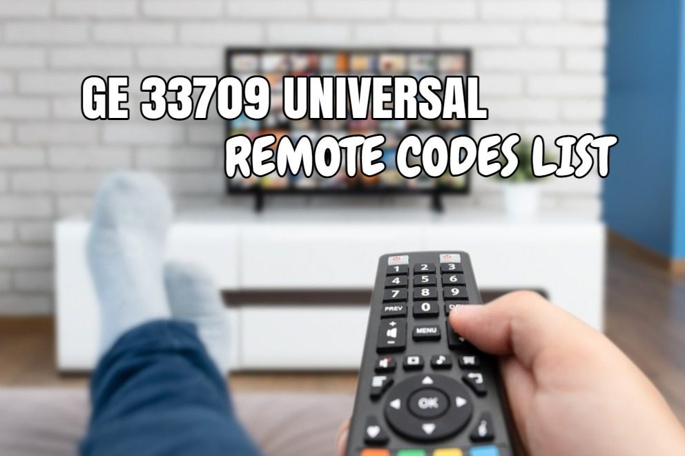 GE 33709 Universal Remote Control Codes List