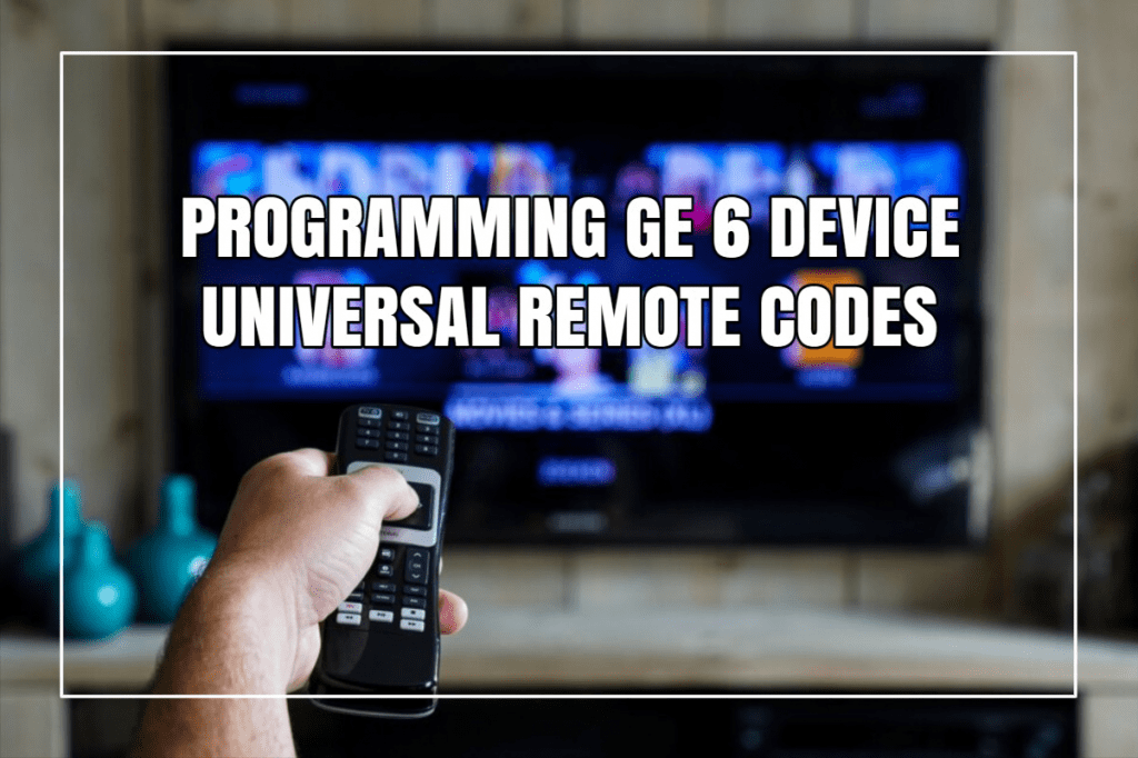 Programming GE 6 Device Universal Remote Codes
