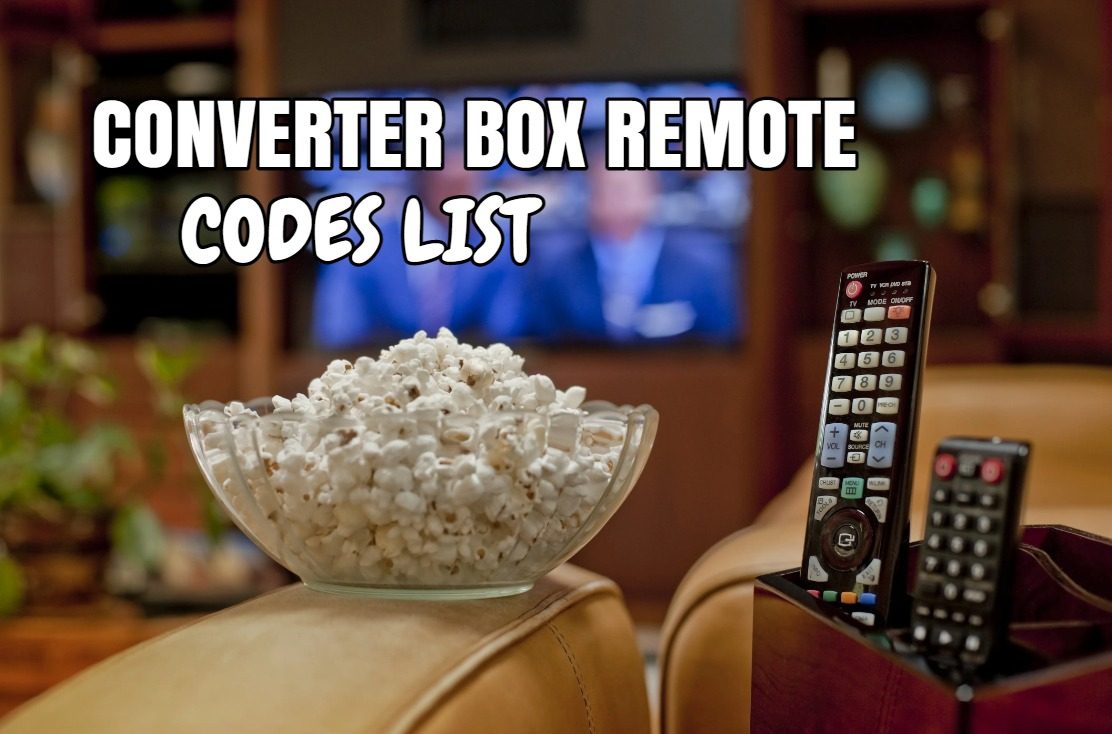 Converter Box Remote Codes List